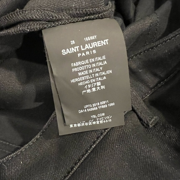 NWT absolutely gorgeous Saint Laurent Women's Dark Straight Leg Jeans - Picture 13 of 13